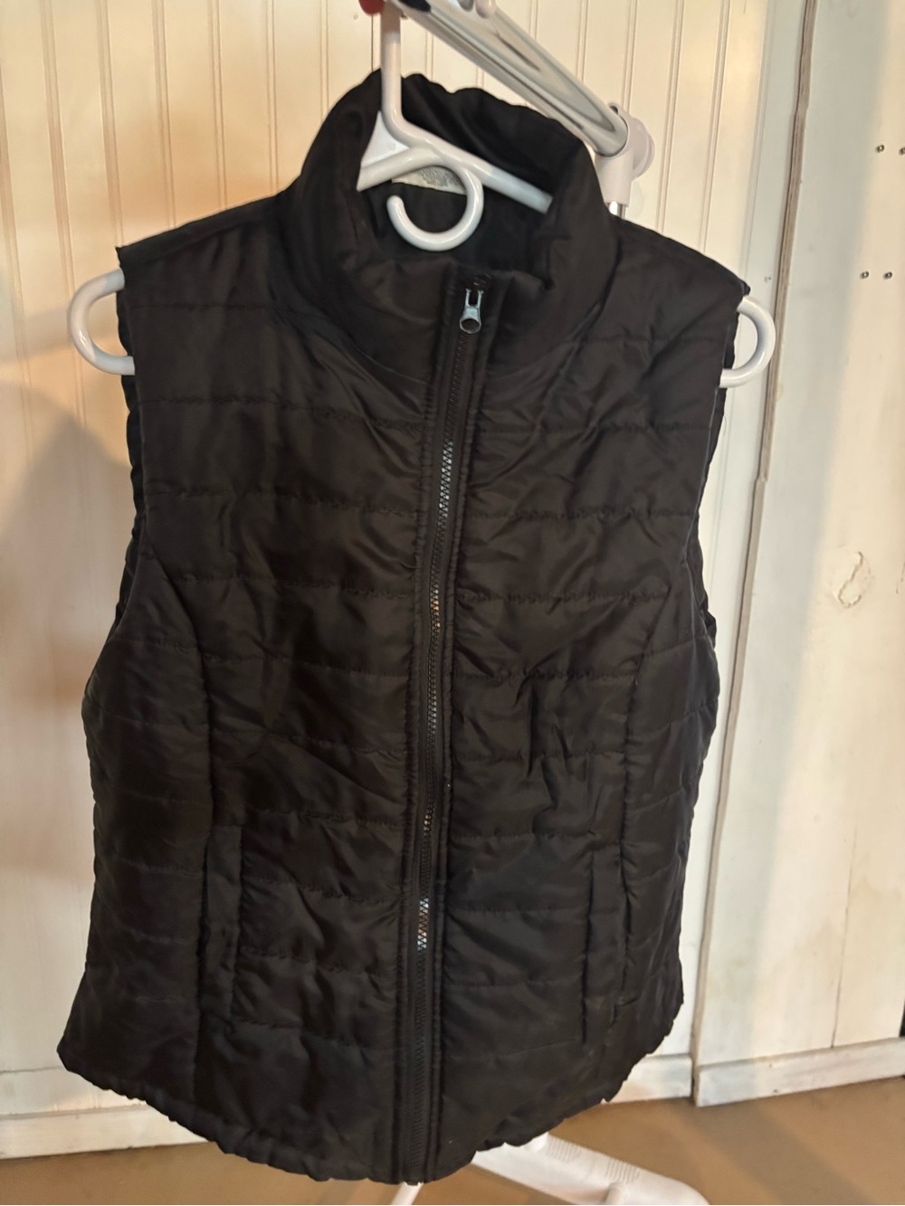 Bobbie Brooks Black Quilted Puffer Vest